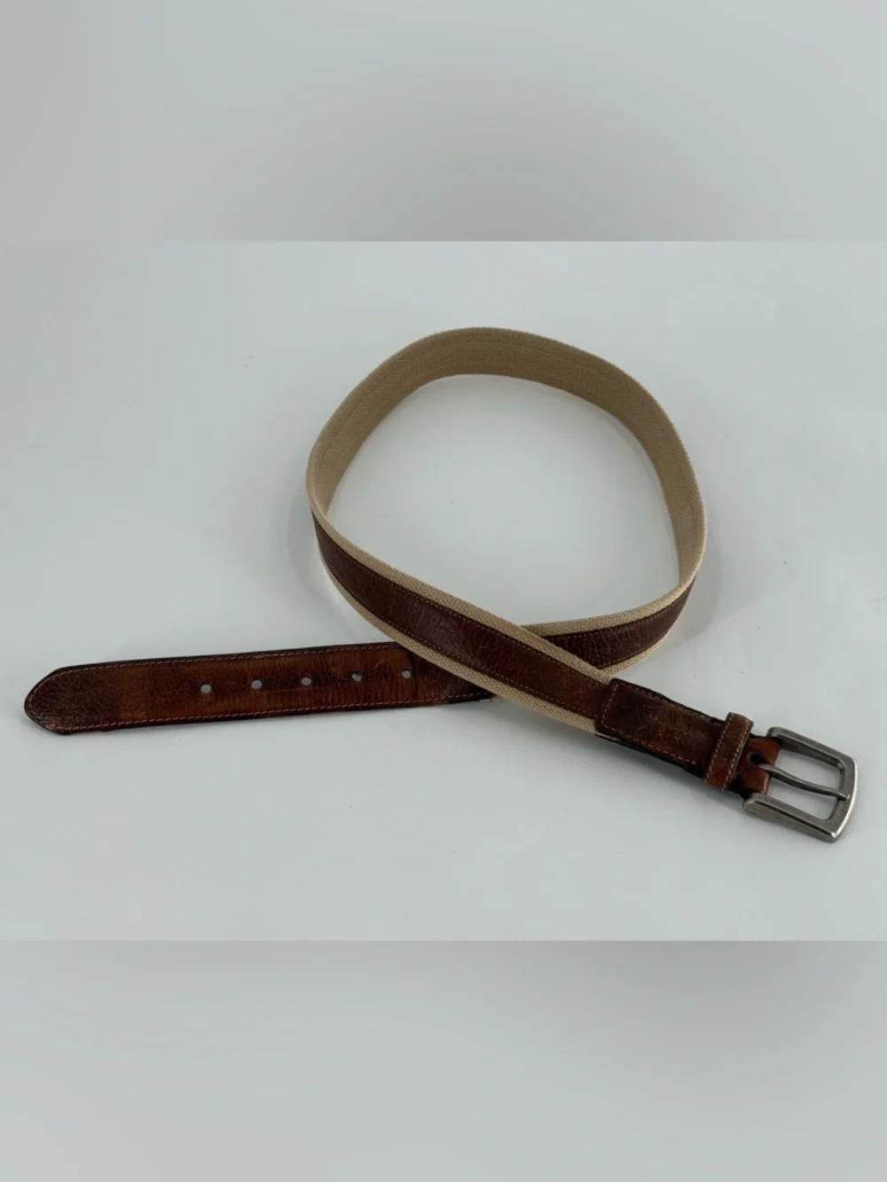 Leather & Canvas Belt 40‎
